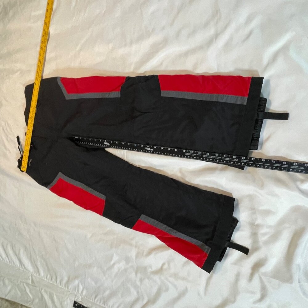 Spyder Boys Vintage Ski Pants Black Red Size 18 Winter Sport Medium - Picture 5 of 11